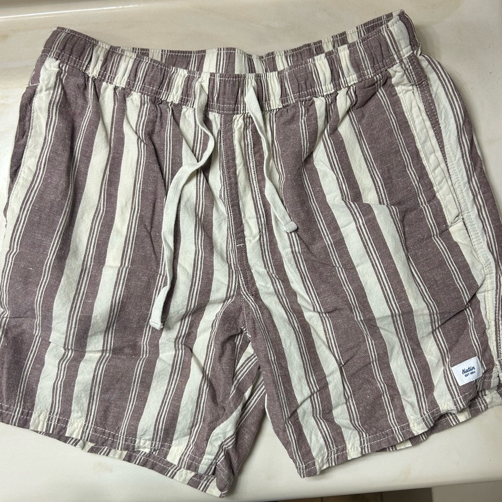 Katin Brown and Cream Plaid Shorts